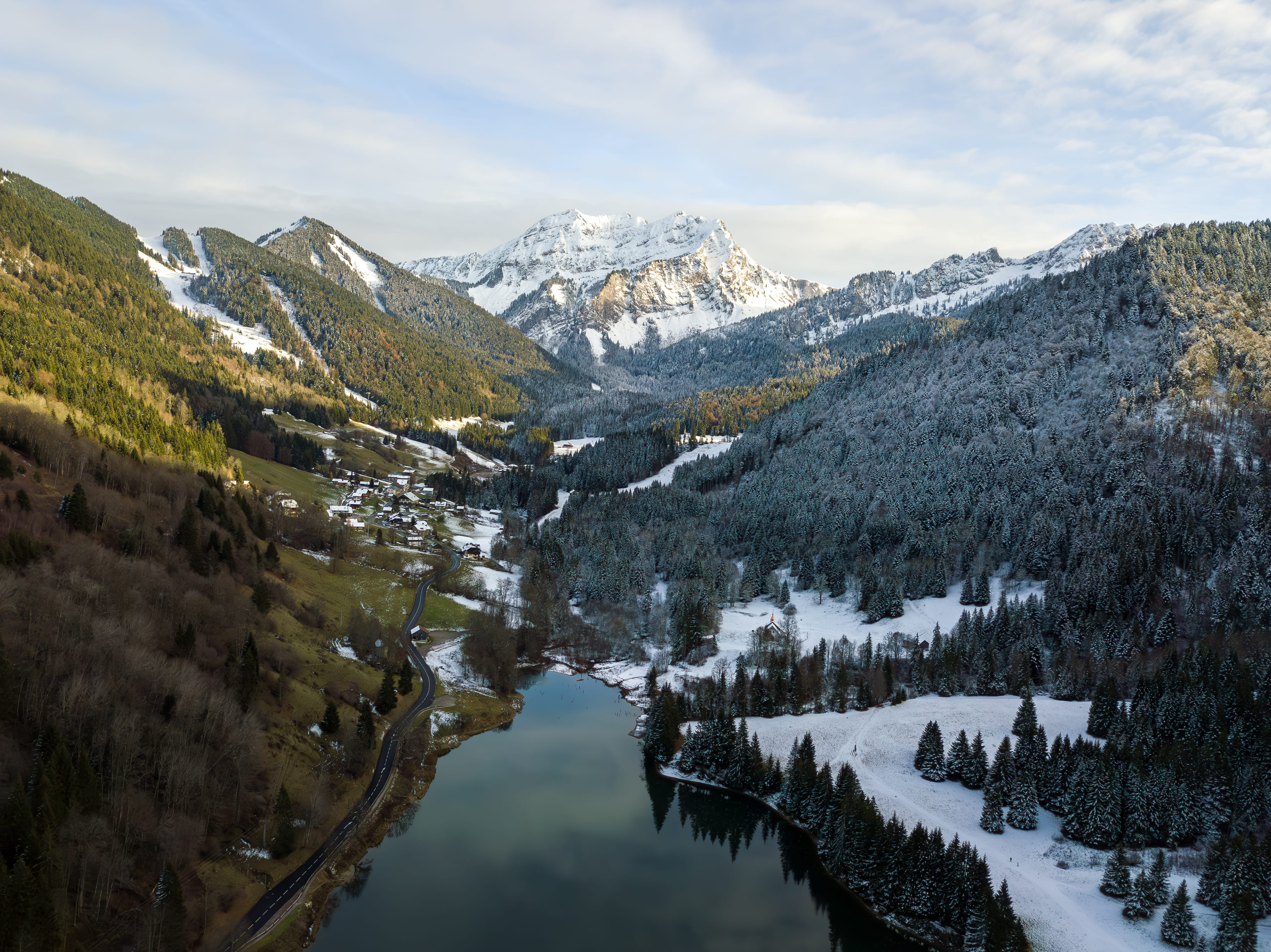 Vue aérienne Haute-Savoie