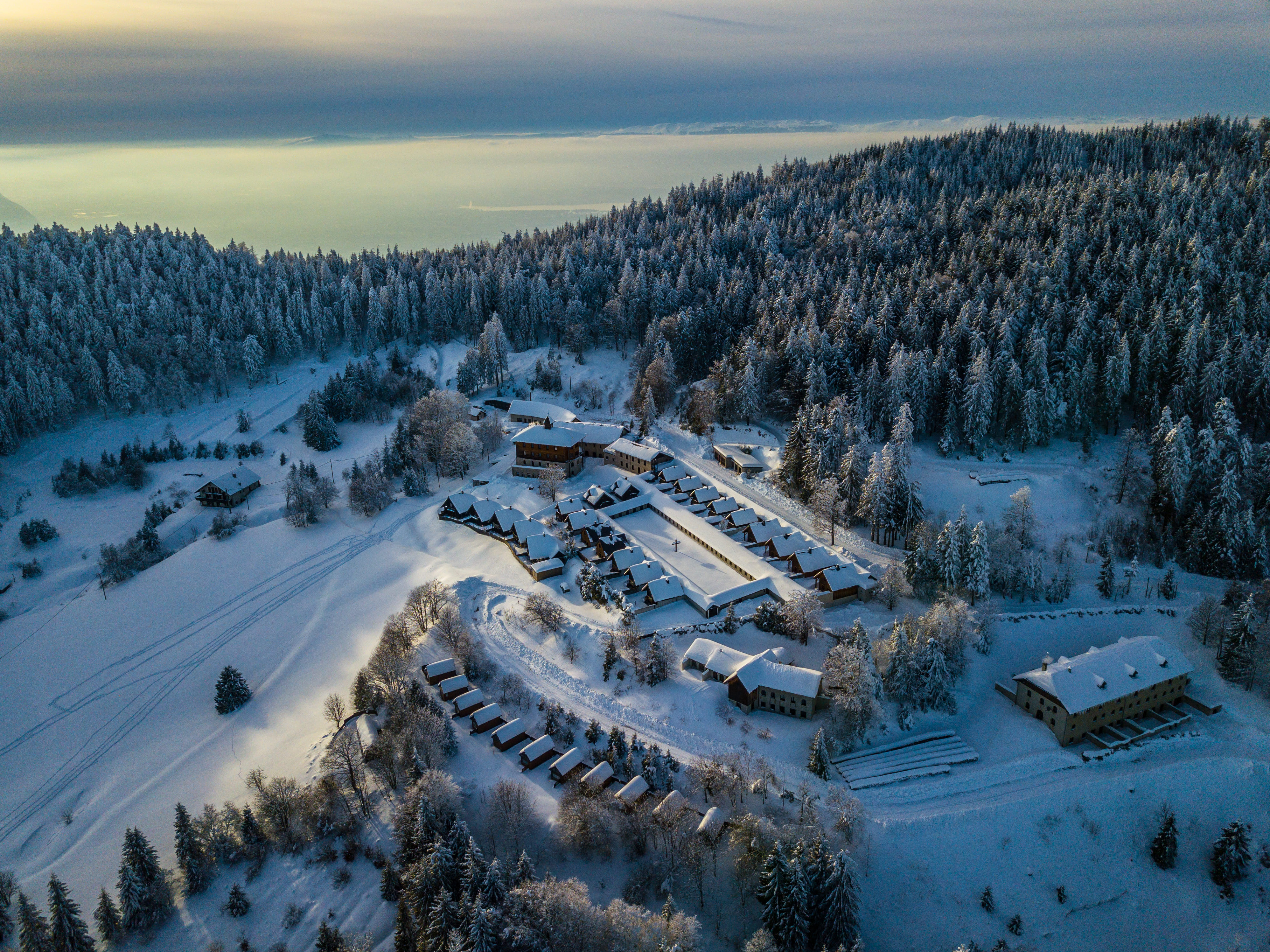 Photographie drone montagne